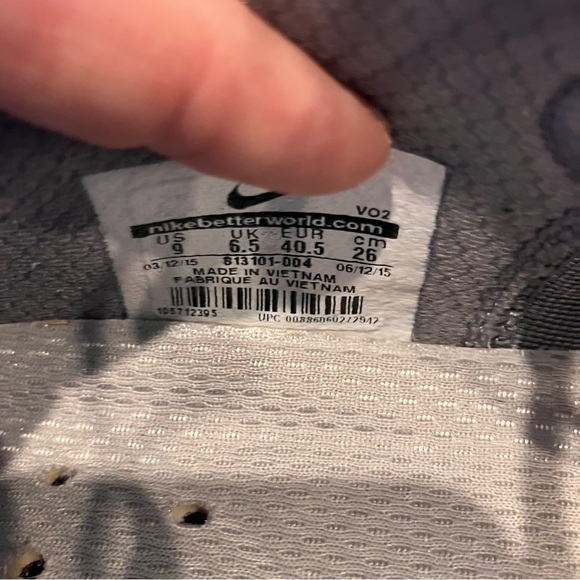 Nike Women's Size 9 Metcon 1 Flywire Trainer Shoes Black White 813101-004 - Picture 10 of 11